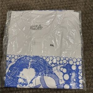 SZA SOS White and Blue Graphic T-Shirt XXL